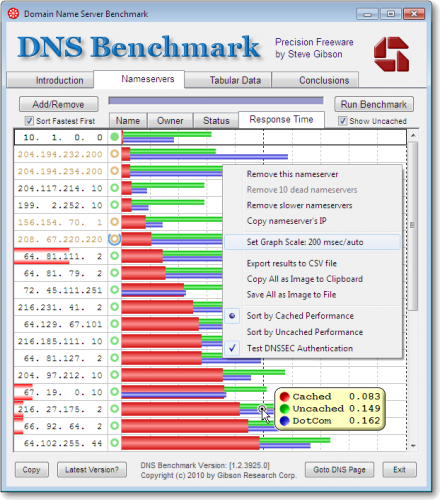 google dns benchmark